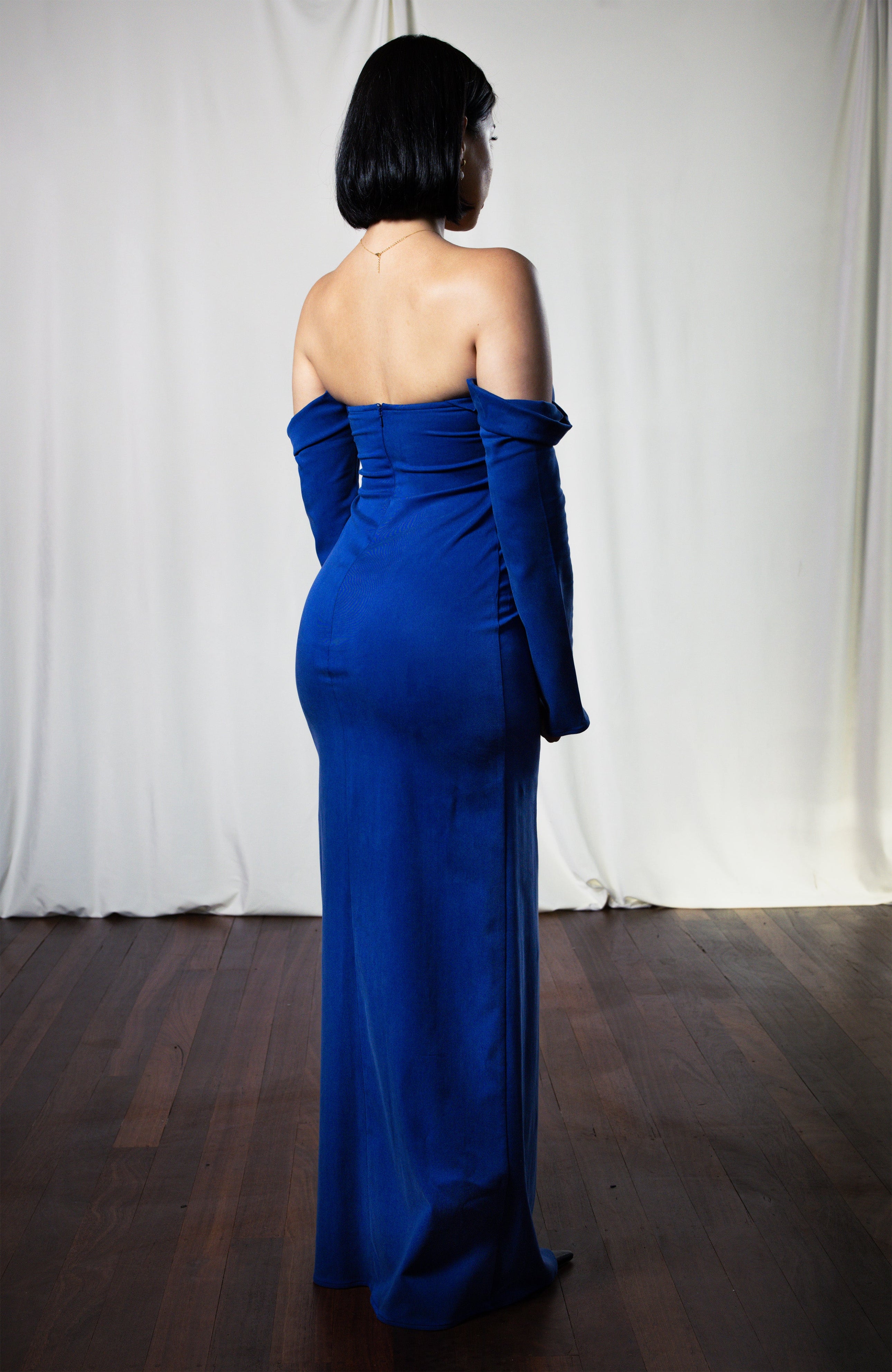 Ebony Gown in Cobalt