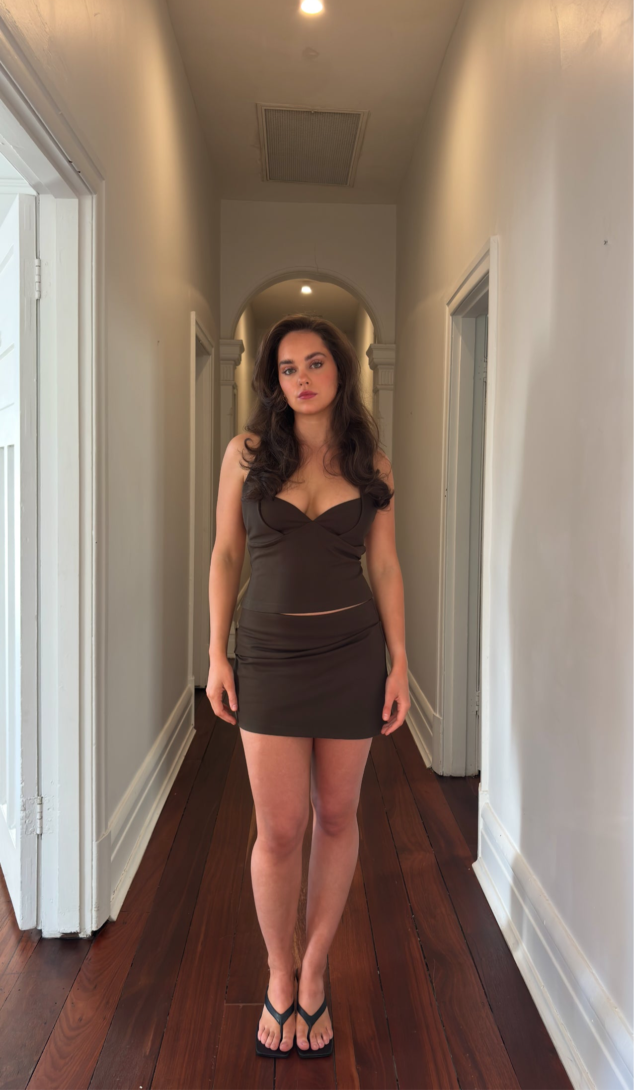 Mini Skirt in Khaki
