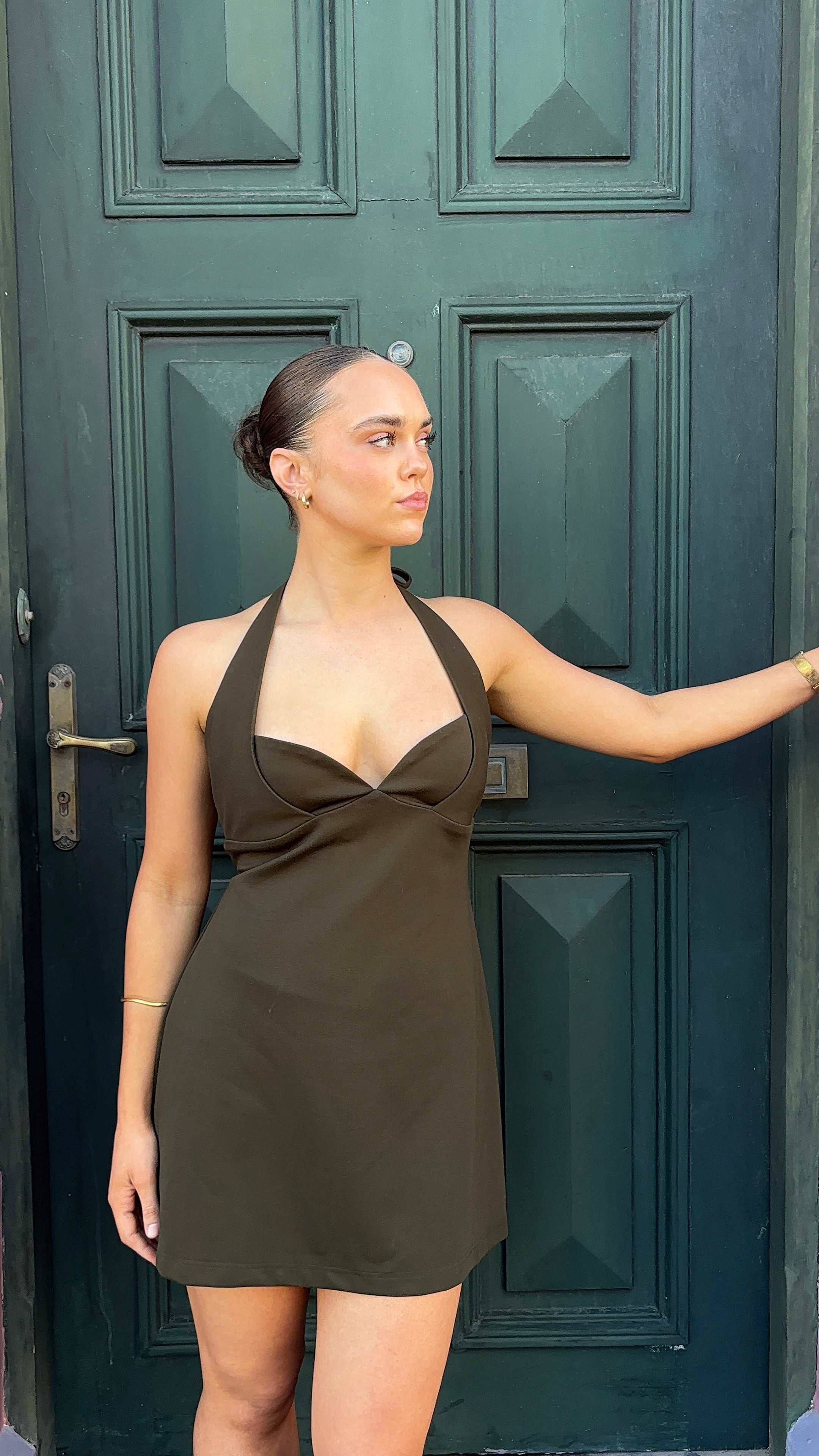 Mini Dress in Khaki