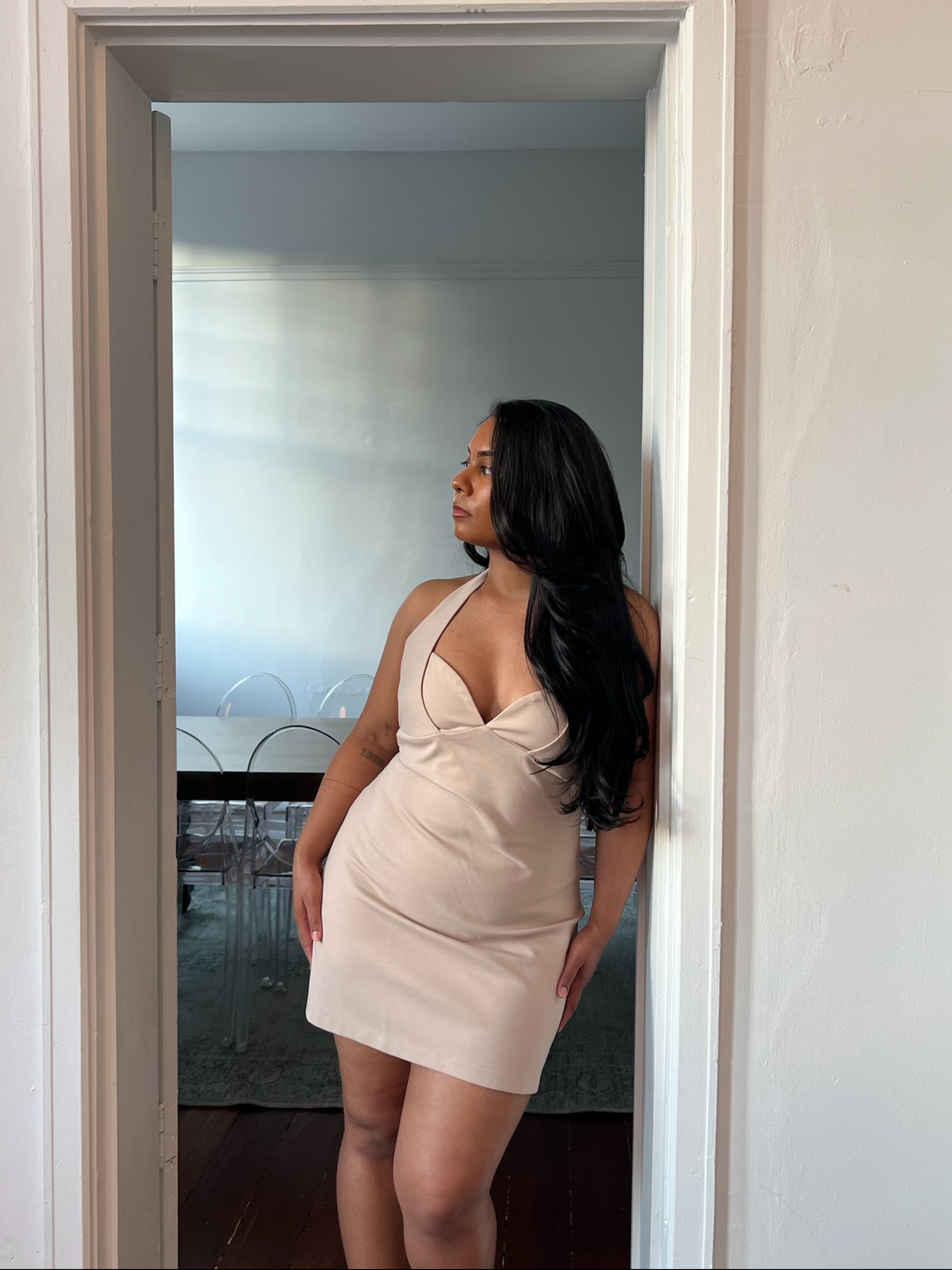 Mini Dress in Cream