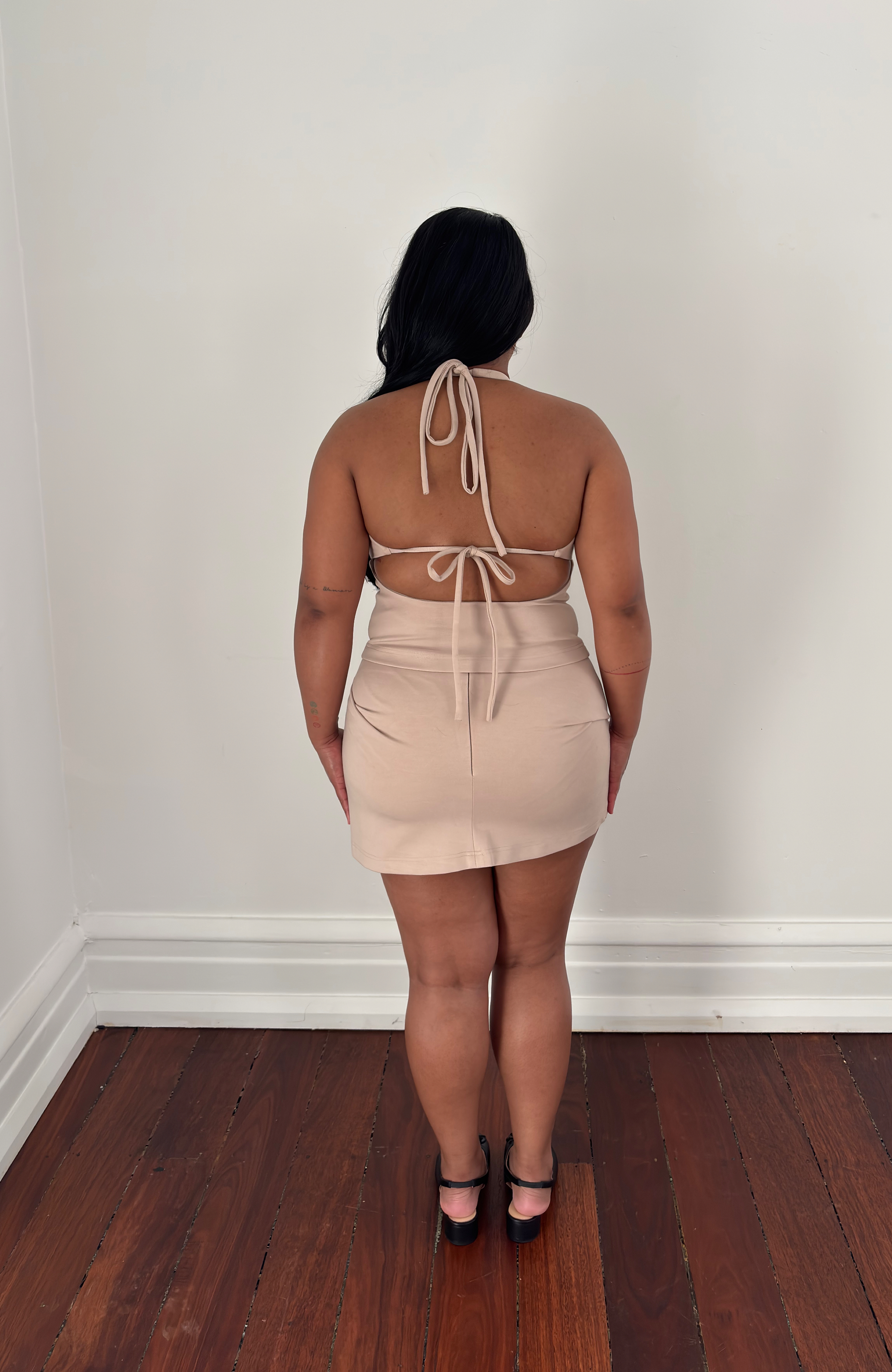 Halter Tie Top in Cream