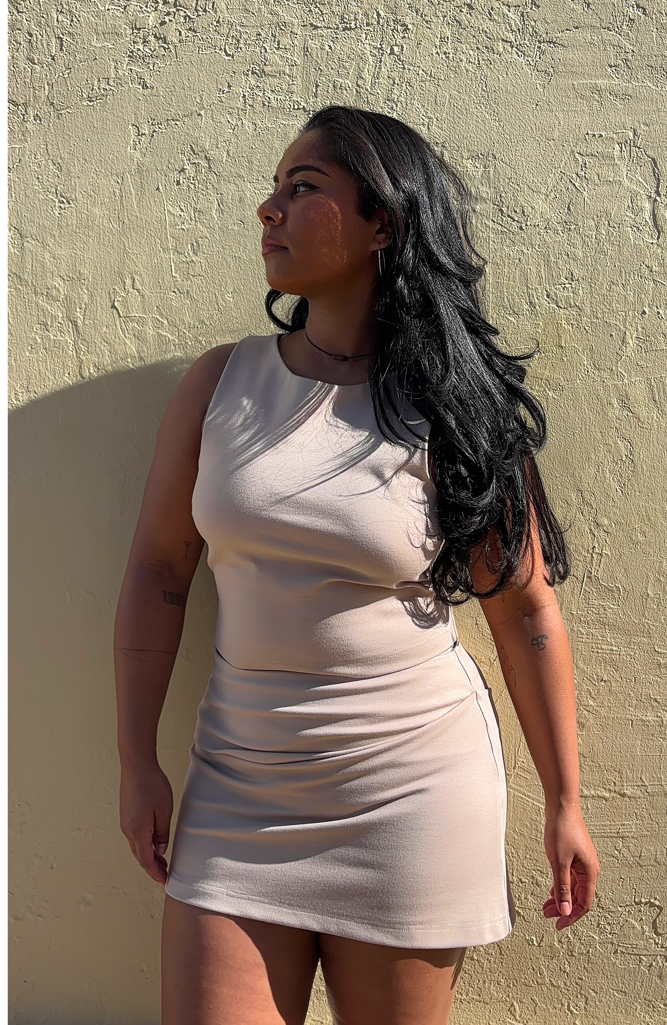 Square Neck Top in Cream