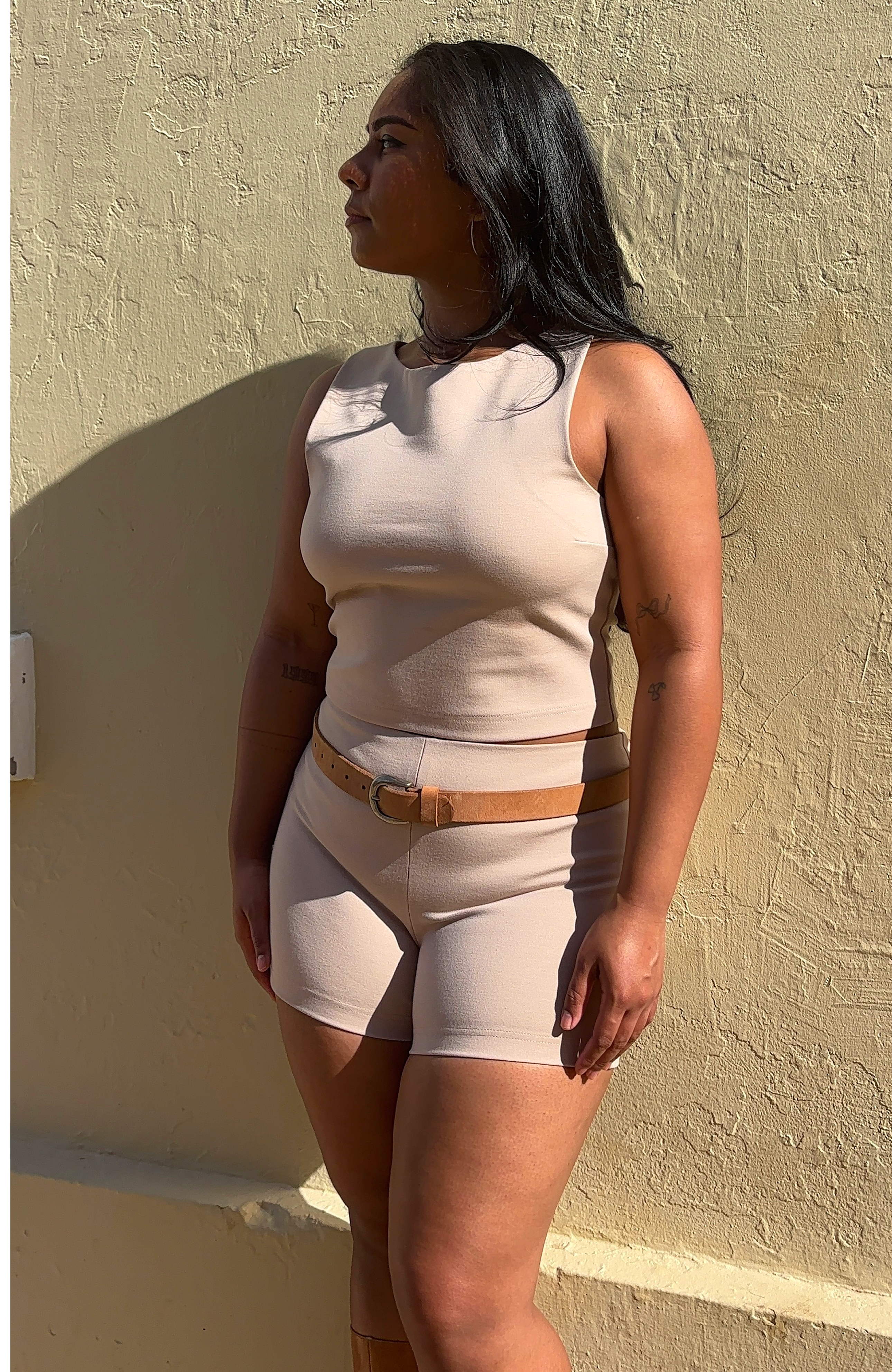 Mini Shorts in Cream