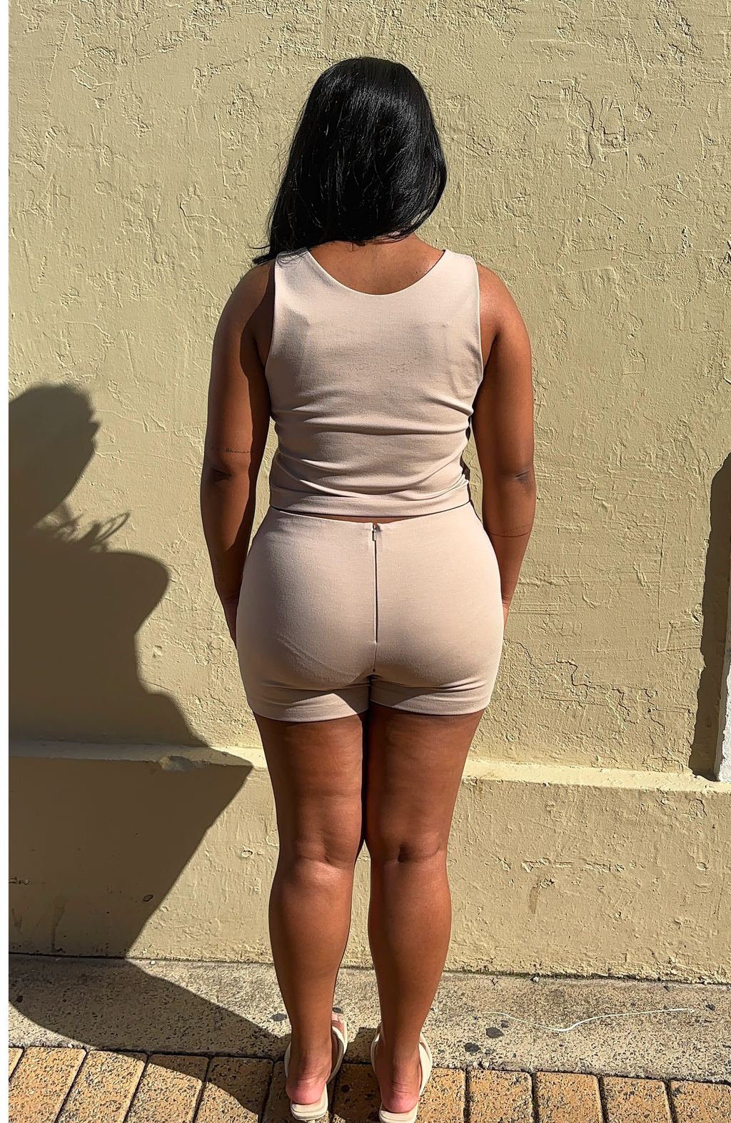 Mini Shorts in Cream