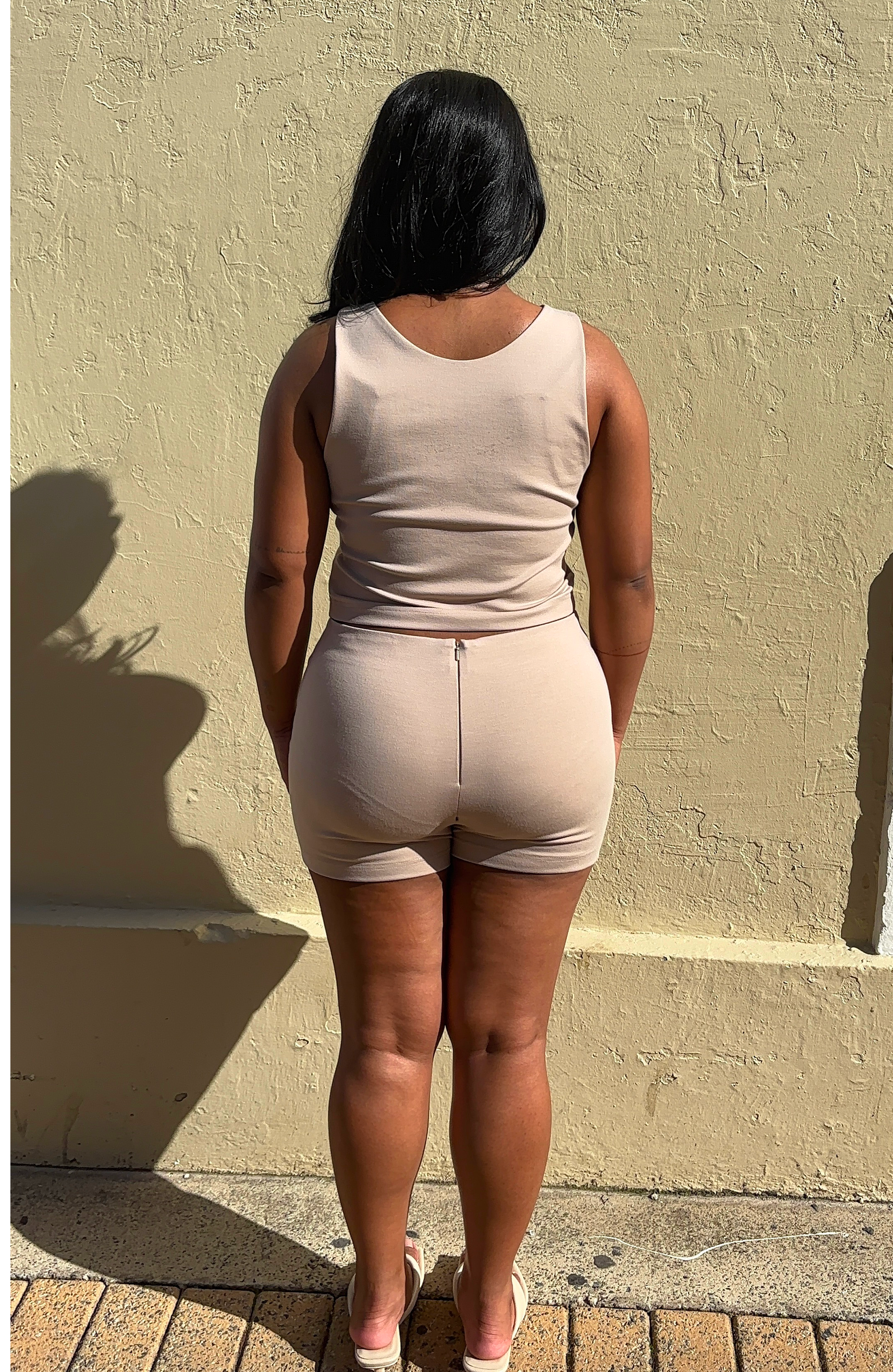 Mini Shorts in Cream