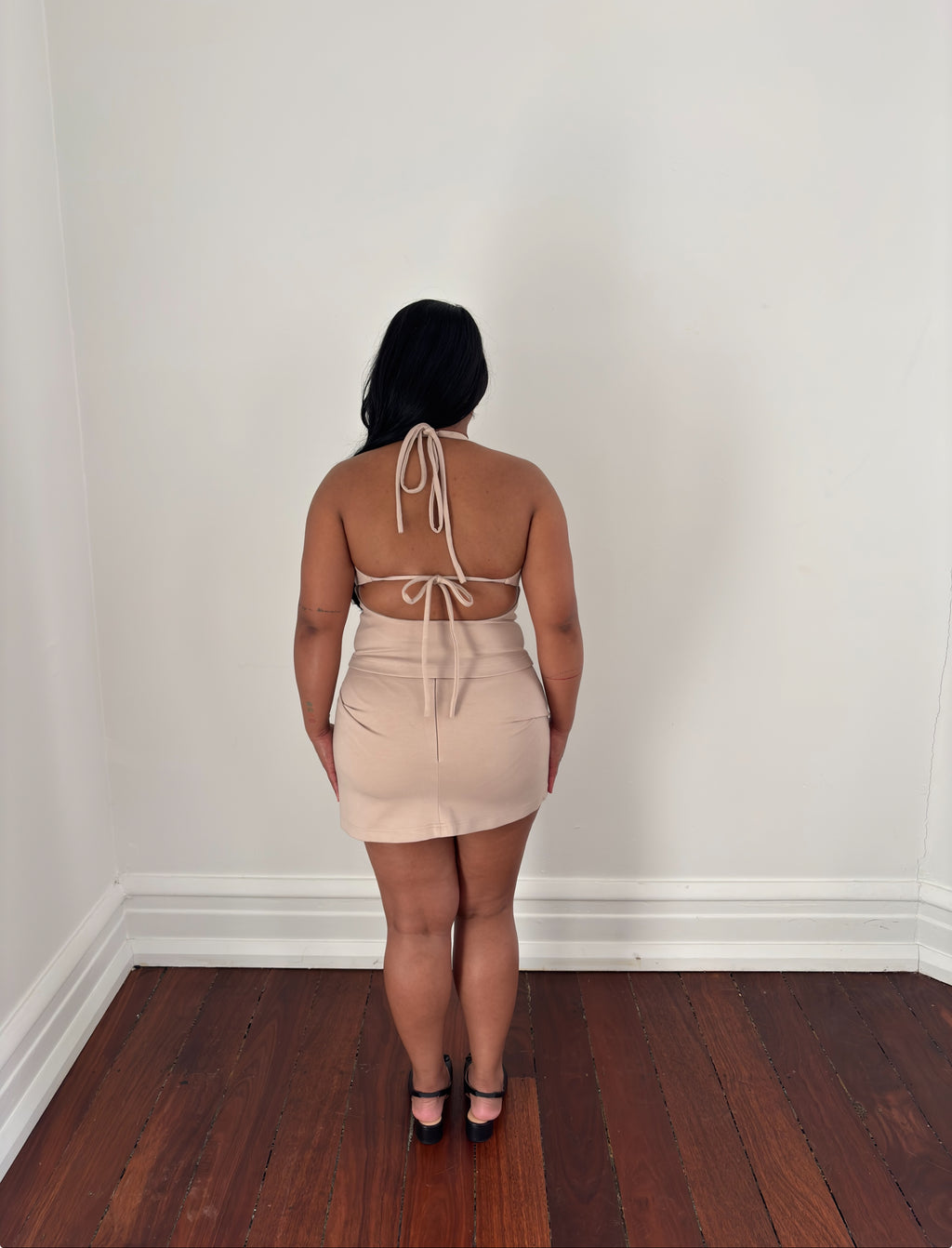 Halter Tie Top in Cream