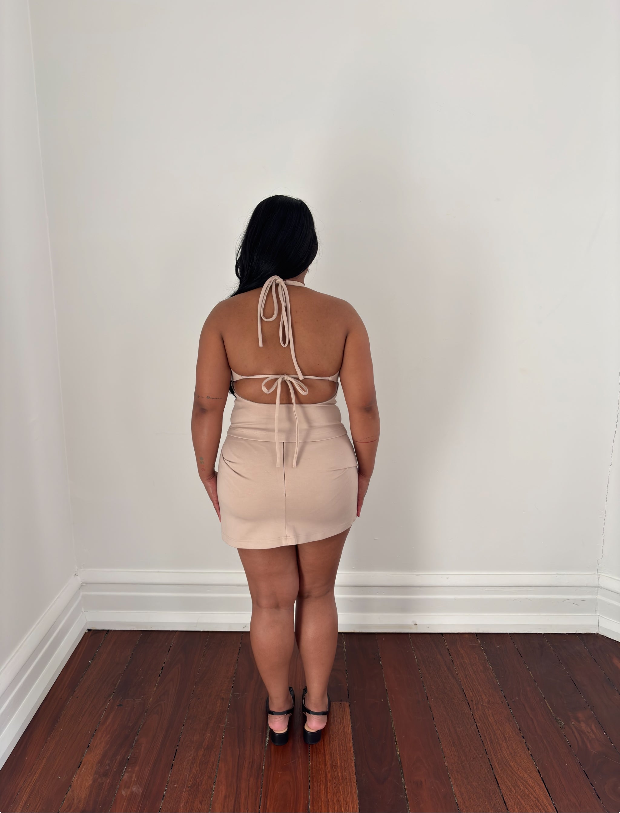 Halter Tie Top in Cream