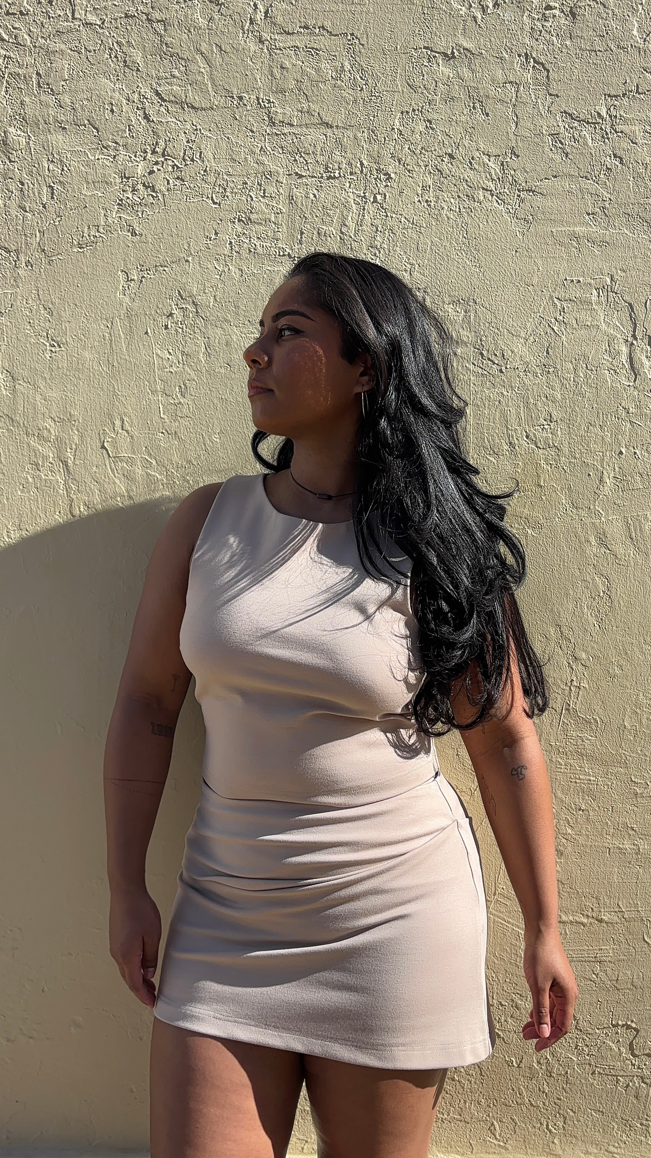 Square Neck Top in Cream